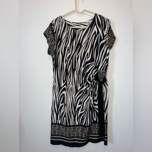 Zebra Print Short Sleeve Dress or Long Top